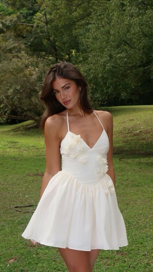 Rosy rose in ivory