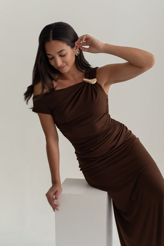 Risa mocha dress