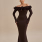 Mocha rose dress