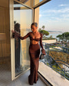 Mocha maxi dress