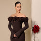 Mocha rose dress