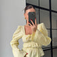 Butter yellow top