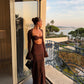 Mocha maxi dress